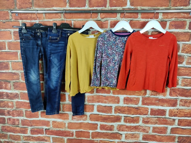 Girls Bundle Age 4-5 Years Zara Next Blue Jeans Long Sleeve T-Shirt Top 110Cm