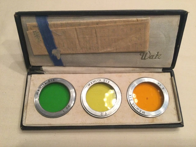 Mamiya Six set of 3 filters for folder camera by Walz Mamiya Six set of 3 filters for folder camera by Walz