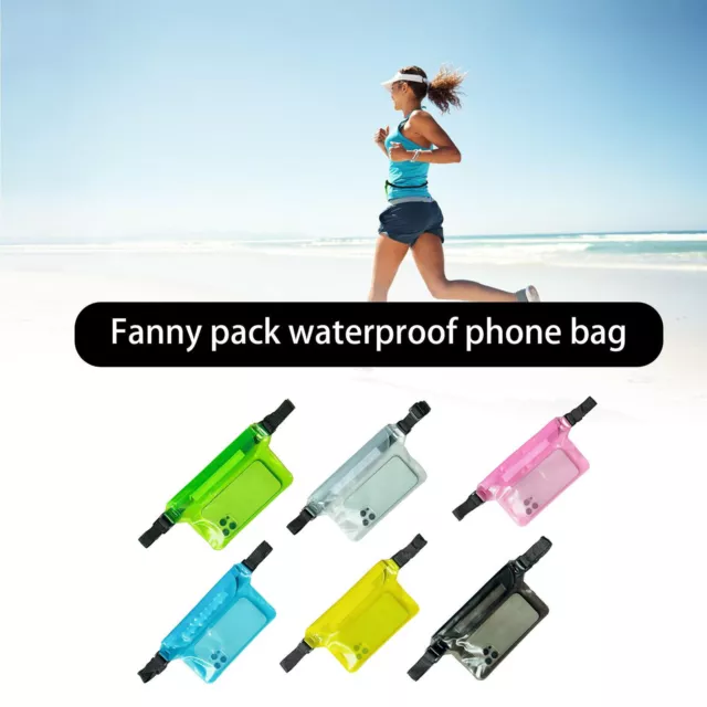 Waterproof Pouch Underwater Swimming Phone Pocket Dry Bag Fanny Pack Waist Strap 2