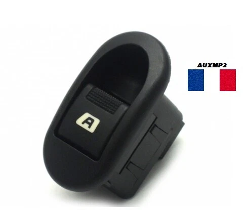 Bouton De Levage De Vitre Avant Droit Pour Citroën C2 C3 Et Peugeot 1007 – Interrupteur De Remplacement Noir 4 Broches