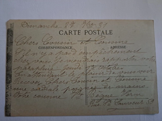 CPA GOUY-sous-BELLONNE la rue de l'abreuvoir dept-62 2