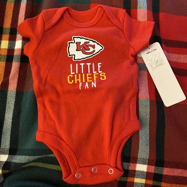 BNWT carters newborn Bodysuit One Piece little chiefs fans NFL team Apparel