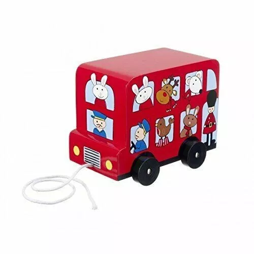 Pull Along London Bus by Orange Tree Toys Wooden Toy **CLEARANCE SALE**