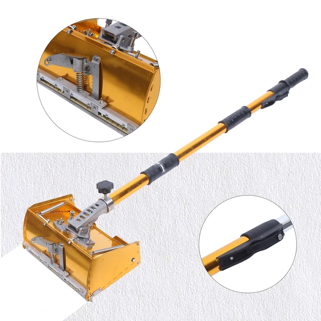 Professional 8.9'' Flat Box 40''-63.8'' Handle Drywall Taping Tool Adjustable