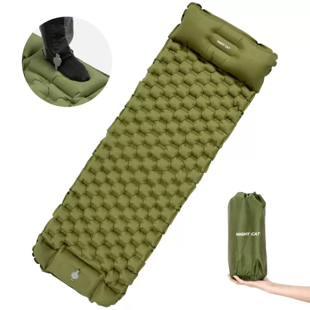 Self Inflating Camping Mat Sleeping Air Bed Matress Pad Hiking Portable New