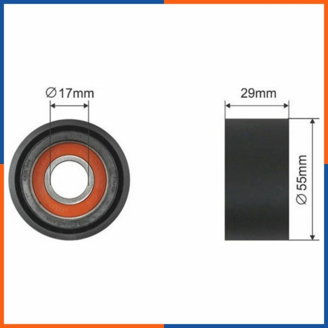 Galet tendeur de courroie d'accessoire pour BMW | T0076