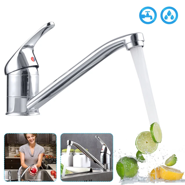 Grifería de cocina fregadero cocina grifo grifo grifería larga alta presión -brazo giratorio ##