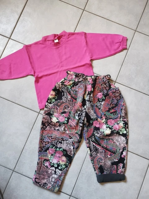 MINI MONDO Cordhose + Maglione anni 90 taglia 92