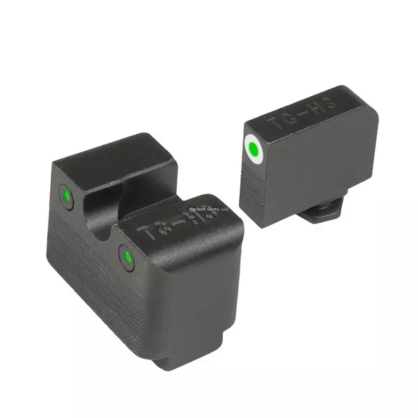 TRUGLO Brite Seite Faser Optik Pro Handfeuerwaffe Visier Haken Beständig Glock