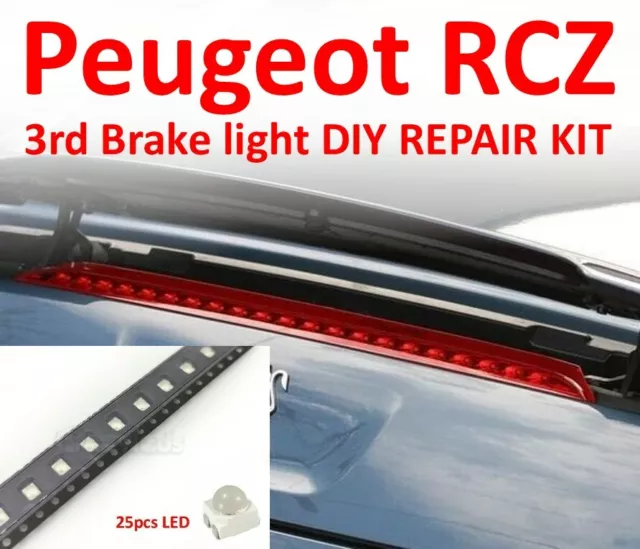 Fits Peugeot RCZ Brake light 4 REPAIR OPTIONS LED YM40700780 6350KE All models