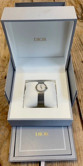 NEW!! Stunning LA D DE DIOR Satine Silver & Diamond WATCH, Unwanted Gift, Boxed
