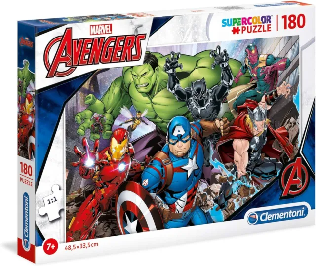 Clementoni - Puzzle enfant, Happy Color 60 pièces - Marvel Super Hero
