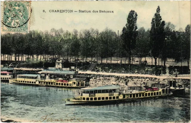 CPA AK Charenton Station des Bateaux FRANCE (1282250)