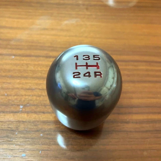 DC2 INTEGRA TYPE R Genuine Titanium Shift Knob text color red silver
