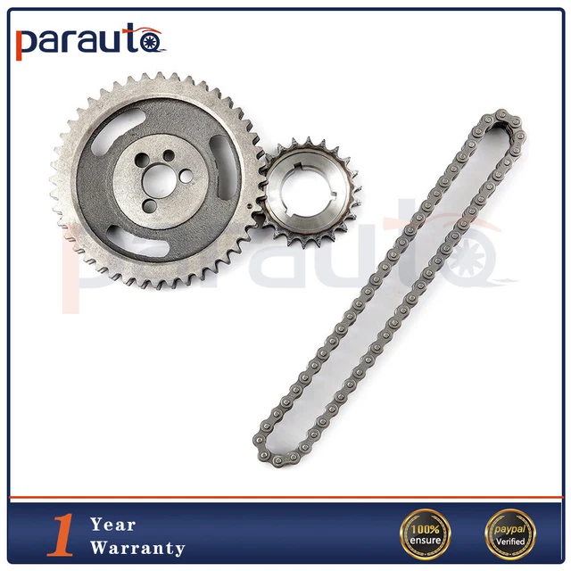 Double Row Timing Set for Chevrolet GMC 200 262 283 302 350 SBC HD Chain & Gear