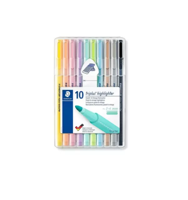 Staedtler Triplus Highlighter Pastel Textsurfer 362 10 colors Set