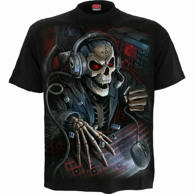 Spiral Direct NEW PC GAMER T Shirts/Skull/Gothic/Biker/Horror/Darkwear/Metal/Top