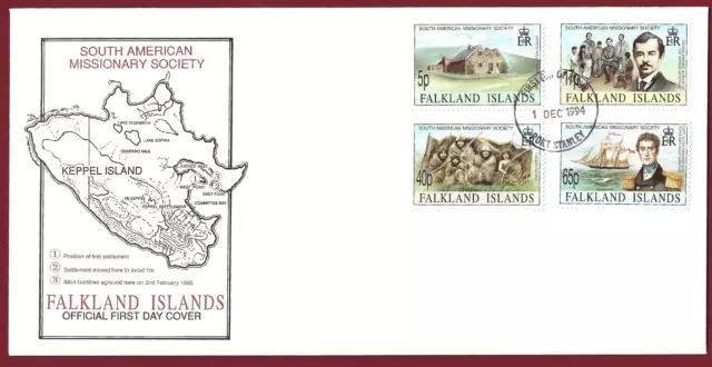 FDC 1994 Falkland Islands South American Missionary Society First Day Cover