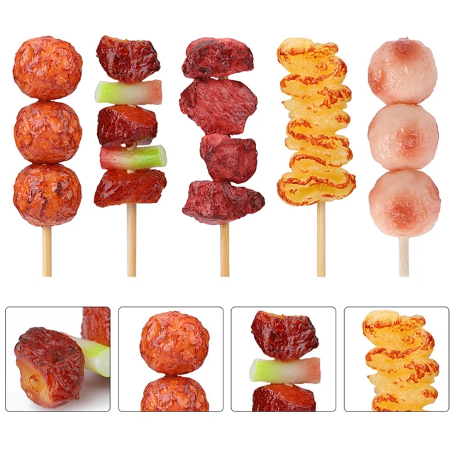 5 piezas Miniatura Alimentos Engaños Juego Accesorios Cocina Fotografía Utilería