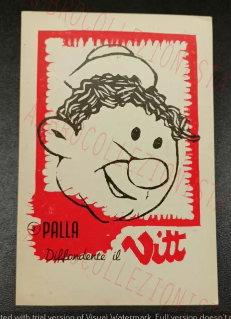 Cartolina Pubblicitaria Fumetto Vitt - Palla - 10,5 X 15,0 cm