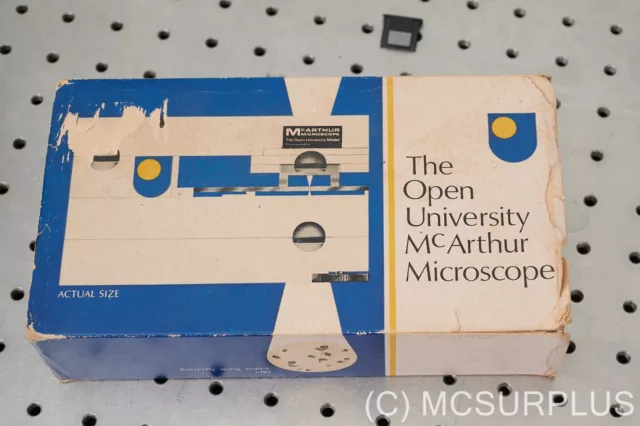 The Open University McArthur Microscope with some slides (seems complete)