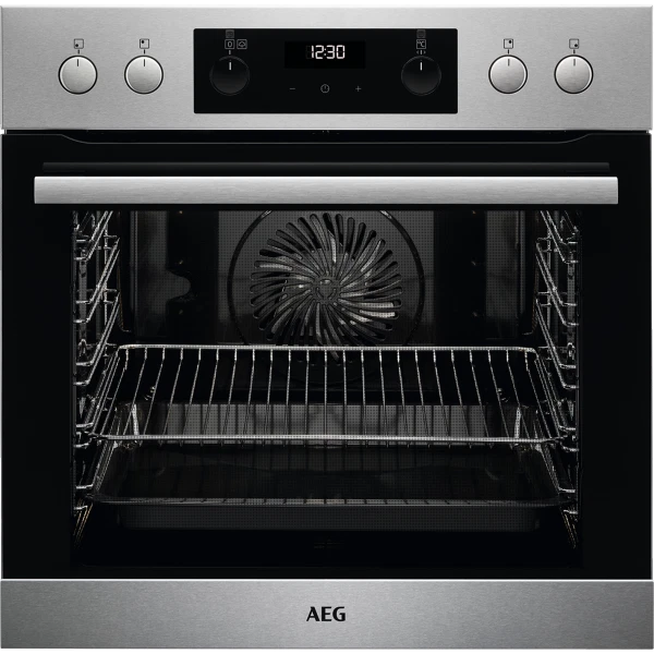 Aeg EEB355020M - Insert à Bois / Four - Inox Avec contre Empreintes Digitales