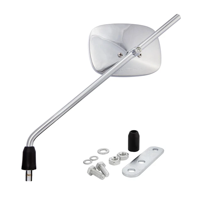 SPECCHIO RETROVISORE CROMATO SINISTRO - ASTA CORTA - VESPA MADE IN - Foto 4