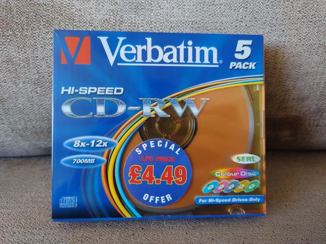 CD-RW Verbatim DataLifePlus 700MB - 5 Pack, 8-10X, Per Dati E Musica - Foto 9