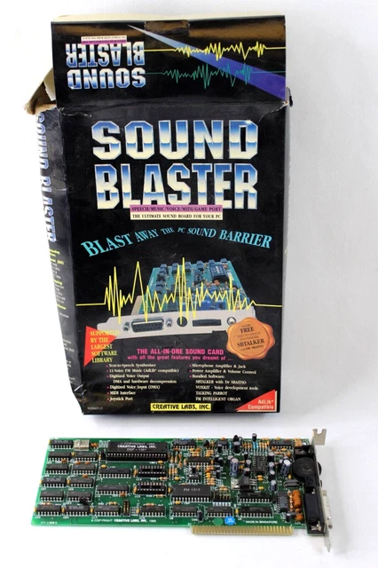 Carte Son Creative Labs Sound Blaster 1.5 CT1320C – ISA – Bundle Complet – Mint