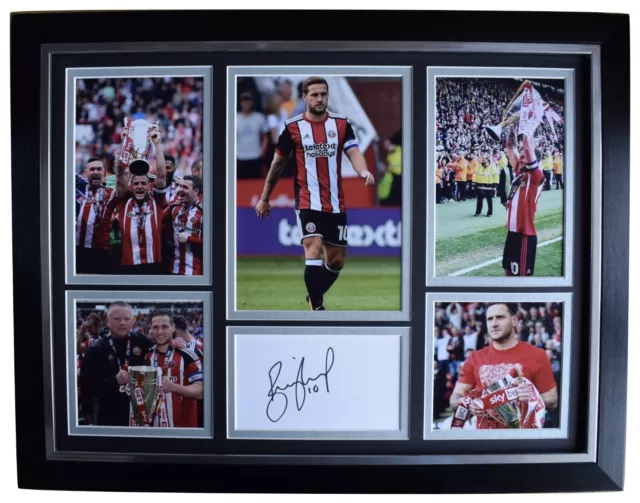 Billy Sharp Signed Autograph 16x12 framed photo display Sheffield United AFTAL