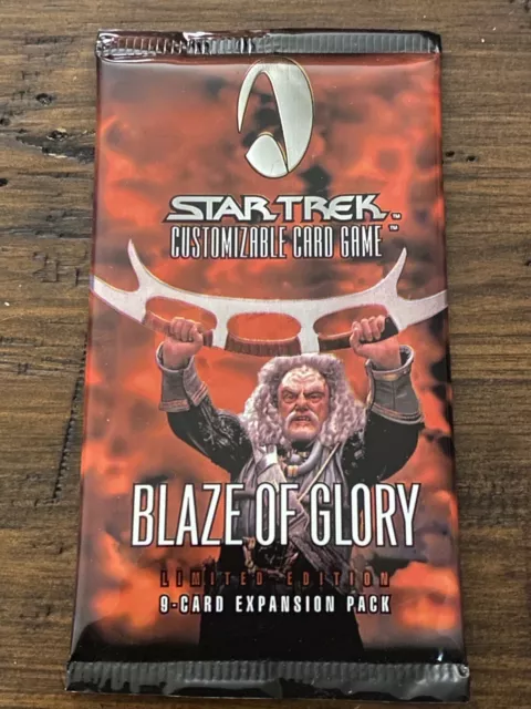 Star Trek CCG 1E BLAZE OF GLORY Booster Pack SEALED