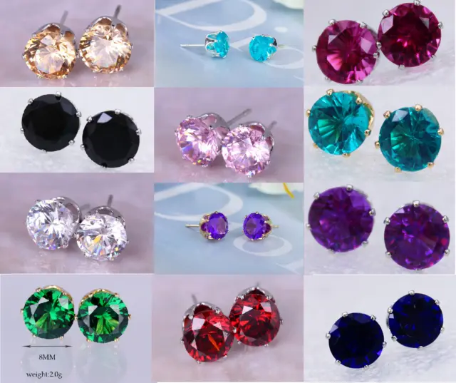 Wholesale Job lot 30 pairs Beautiful Sparkling Rhinestone Crystal Stud Earrings