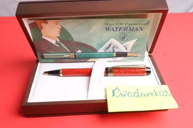 Waterman LeMan Patrician BP, Rojo Cardinal, GT, NUEVO DE LOTE ANTIGUO, Caja, Raro, MIRA