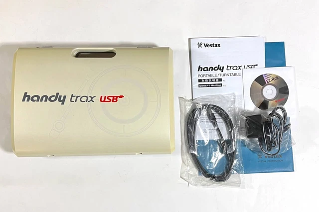 Vestax Handy Trax Turntable White Initial model Analog Portable Record Player