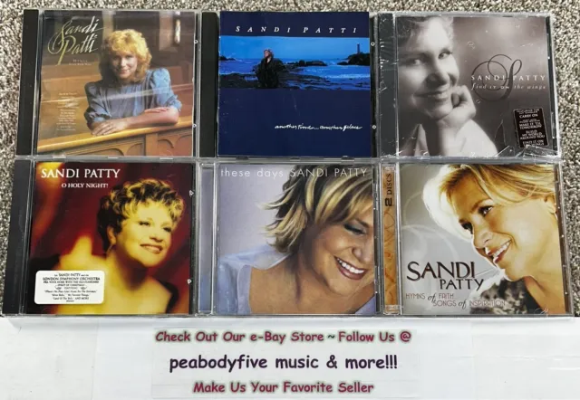 Lot Of 7 Sandi Patty Patti CDS - Hymns, Anytime, Wings, Holy, Days, Faith †