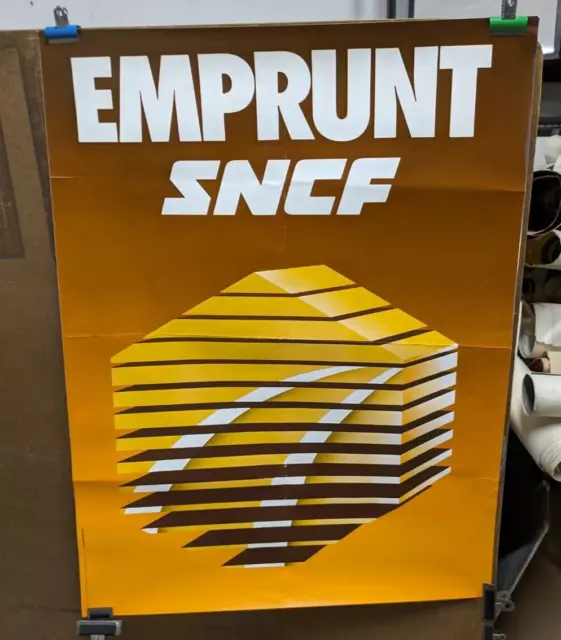 Affiche Ancienne Emprunt Sncf Chemin De Fer