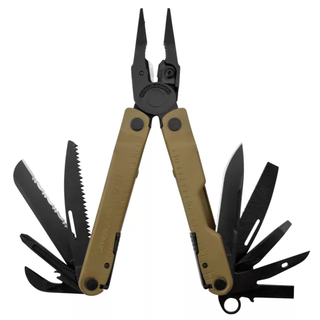 Leatherman® Rebar® Multi-Tool Coyote Braun Nylon-Holster Werkzeug Outdoor Tools