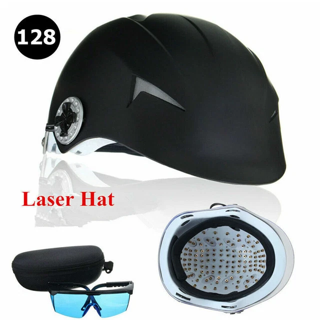Therapy Hair Loss Regrowth Growth Treat Helmet Alopecia Laser Cap 128 Diode EHU