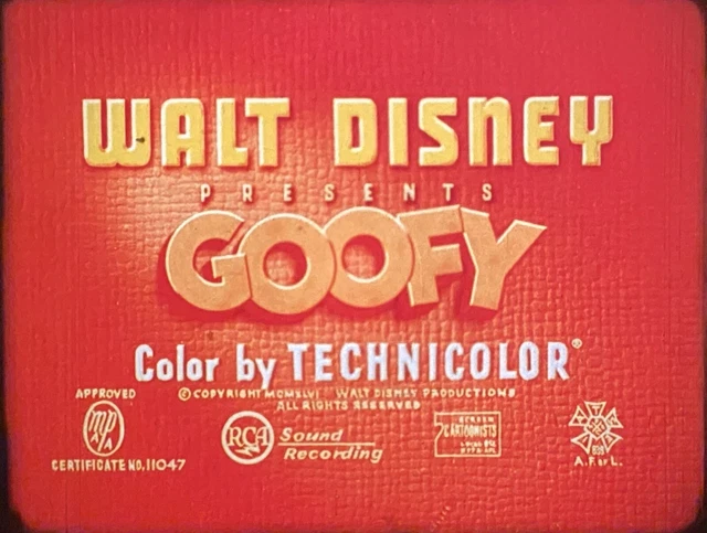 16mm Film Goofy Double Dribble 1946 Disney Cartoon 26 66 Picclick Ca