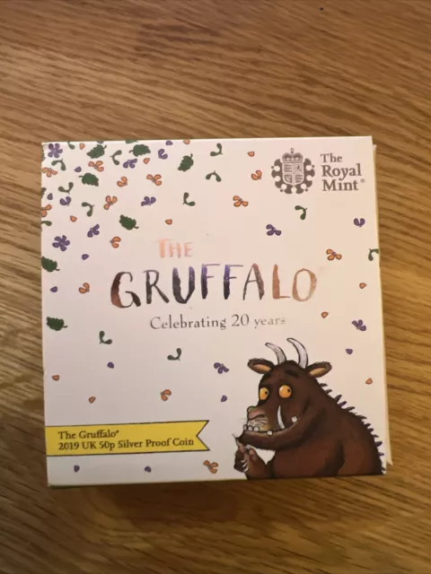 2019 The Gruffalo 20th Anniversary 50p Fifty Pence Silver Proof Coin New