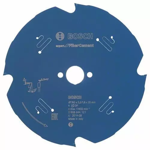 Bosch Disco Sierra Circular Expert para Fibrocemento, Ø 160 MM, 4 Dientes