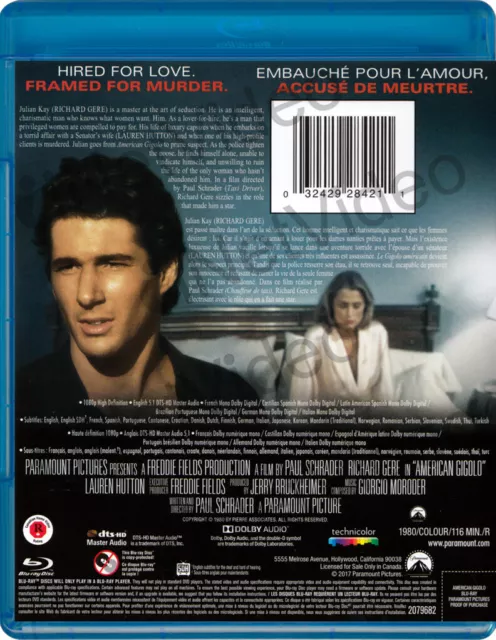 American Gigolo (Bilingual) (Blu-ray) (Canadia New Blu 2