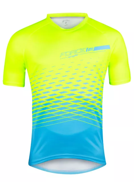 MTB Fahrrad Trikot Radtrikot Kurzarm Kurz Jersey Bike Shirt Radshirt Neon Gelb