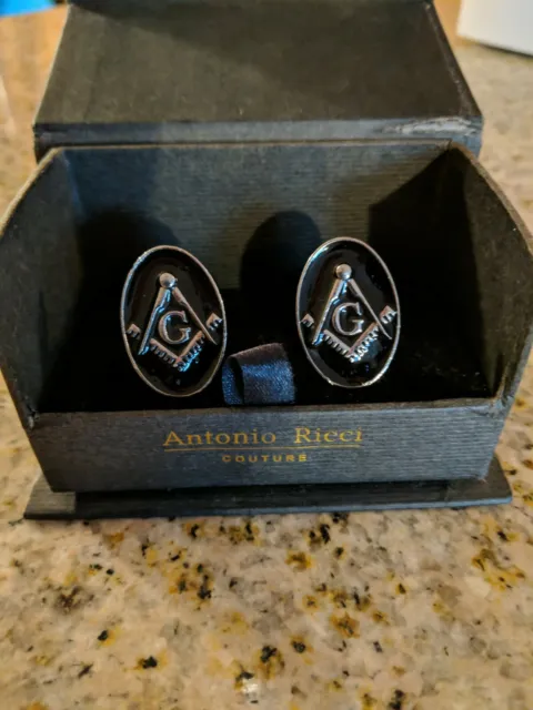 Freemason Tuxedo Cufflinks Masonic Symbol Free Mason Antonio Ricci Couture