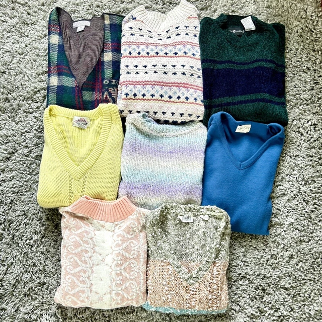 Vintage Sweater Wholesale Reseller Lot 70s-90s