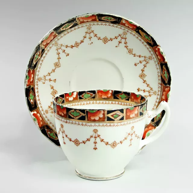 Ancienne Tasse Thé Porcelaine Vintage Gladstone China Bone Tea Cup Saucer 1930'