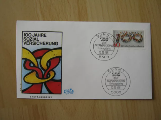 Ersttagsbrief / FDC, BRD 12.11.1981  Sozialversicherung  (1116)  1