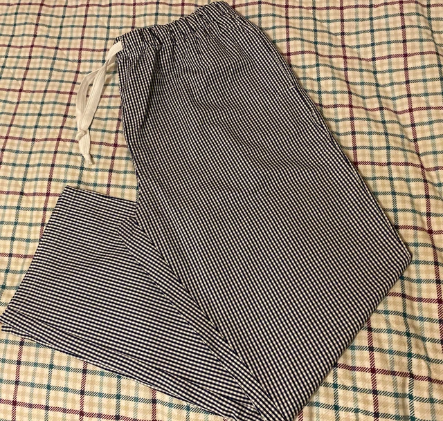 ALEXANDRA ESSENTIAL ELASTISCHE TAILLENHOSE blau/weiß - HO12 Größe LR