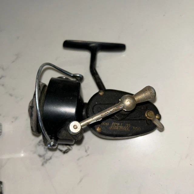 Moulinet De Pêche Vintage Mitchell Spidercast Pro SCP300L - Baitcast - Pour Eau Douce - Occasion Fonctionnel