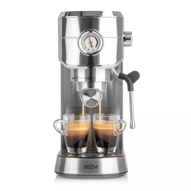 BEEM Espresso Siebträgermaschine 20 bar Kaffee Cappucino Maschine Caffé Latte